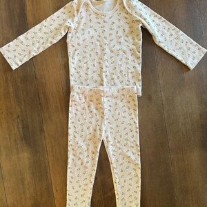 Quincy Mae Pink Pajama Set with Classic Design